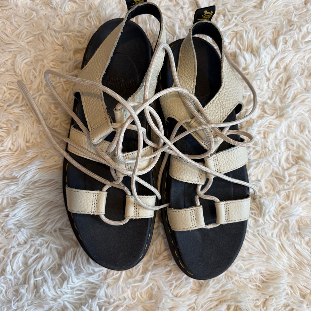 Dr. Martens White Strappy Sandals - Picture 4 of 9